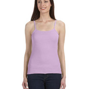 Ladies' Baby Rib Spaghetti Strap Tank